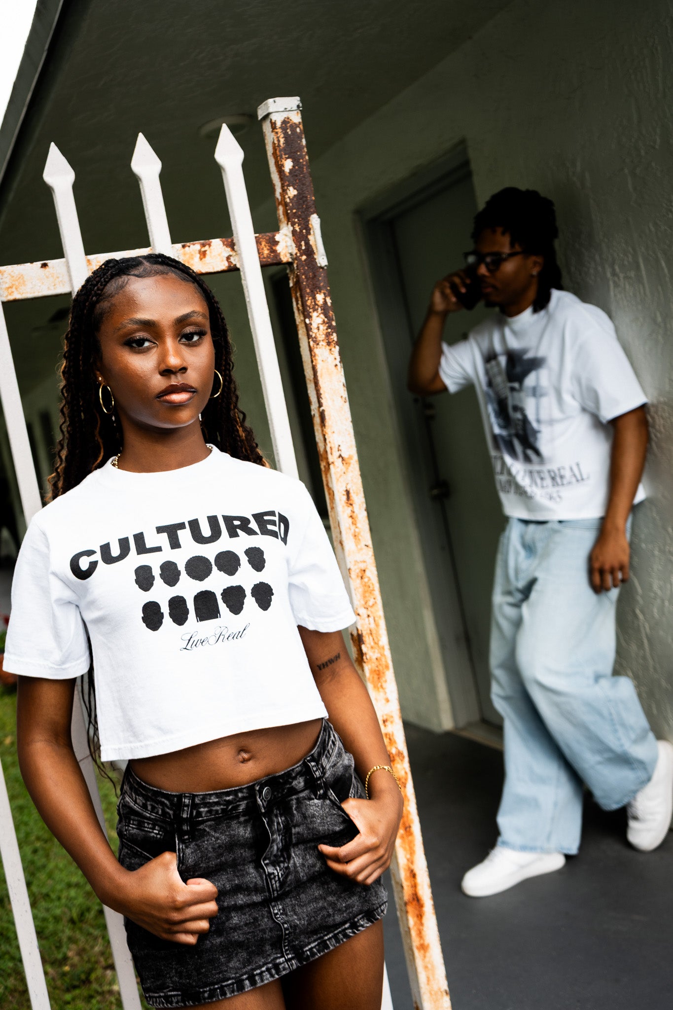 CULTURED Tee Cropped [White]