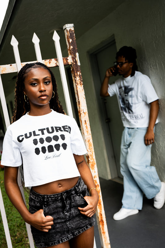 CULTURED Tee Cropped [White]