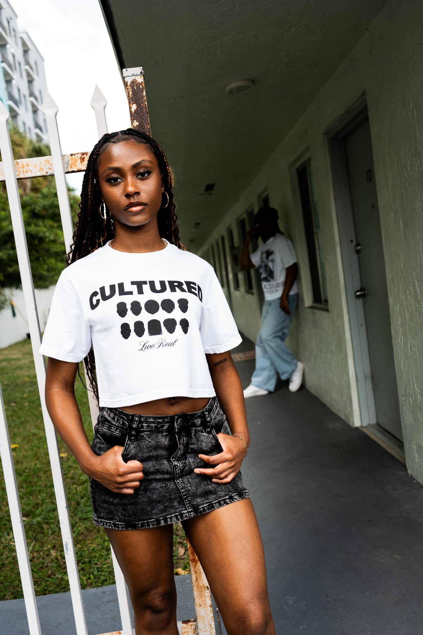 CULTURED Tee Cropped [White]